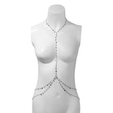 Layered Sequin Tassel Bikini Body Chain Metal Chest Waist Chain