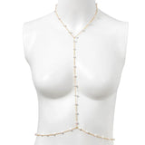 Metal Chain Cross Necklace Belly Chain Summer Beach Body Jewelry