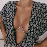 Stonefans Sexy Rhinestone Body Chain Jewelry for Women Gift
