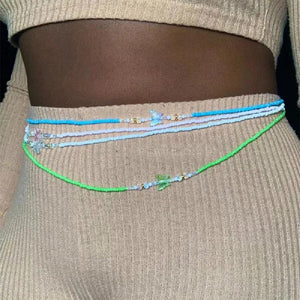 Bohemian Butterfly Beaded Waist Chain for Weight Loss - Africa Jewelry for Women