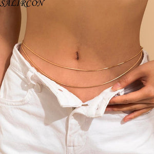 Retro Snake Chains Waist Belt Body Jewelry