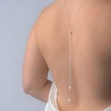 Pearl Back Chain Top for Bridal Dress Backless Accessories