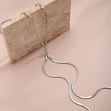 Long Tassels Copper Chest Chain Necklace for Women Sexy
