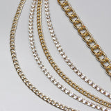 Hot Metal Rhinestone Waist Chain for Pants