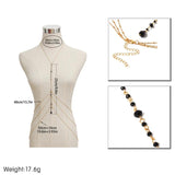 Sexy Tassel Bead Belly Waist Chains Crystal Pendant Body Necklace