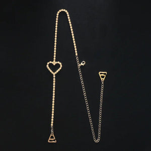 Stonefans Rhinestone Heart Shoulder Strap Chain