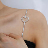 Stonefans Rhinestone Heart Shoulder Strap Chain
