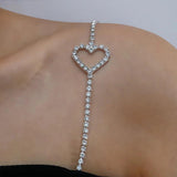 Stonefans Rhinestone Heart Shoulder Strap Chain