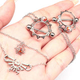 Crystal Nipple Shield Cover Heart Flower Nipple Rings Body Jewelry