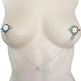 Crystal Nipple Shield Cover Heart Flower Nipple Rings Body Jewelry
