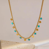 316L Stainless Steel Clover Necklace For Women High Body Jewelry