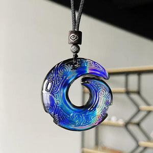Glass Pendant Necklace for Men and Women - Temperature Changing Jewelry
