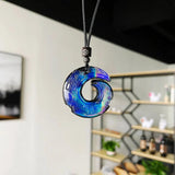 Glass Pendant Necklace for Men and Women - Temperature Changing Jewelry