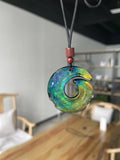 Glass Pendant Necklace for Men and Women - Temperature Changing Jewelry