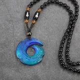 Glass Pendant Necklace for Men and Women - Temperature Changing Jewelry