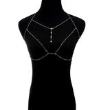 Sexy Body Chain Choker Bra Bikini Chest Chain Necklace for Women