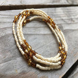 Brown Beads Belly Chain Elastic Body Waist Bohemia Beach Jewelry