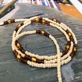 Brown Beads Belly Chain Elastic Body Waist Bohemia Beach Jewelry
