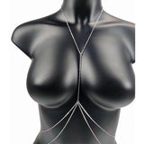 Layered Bikini Belly Chain Silver Body Chain Bra Beach Jewelry Women Girls