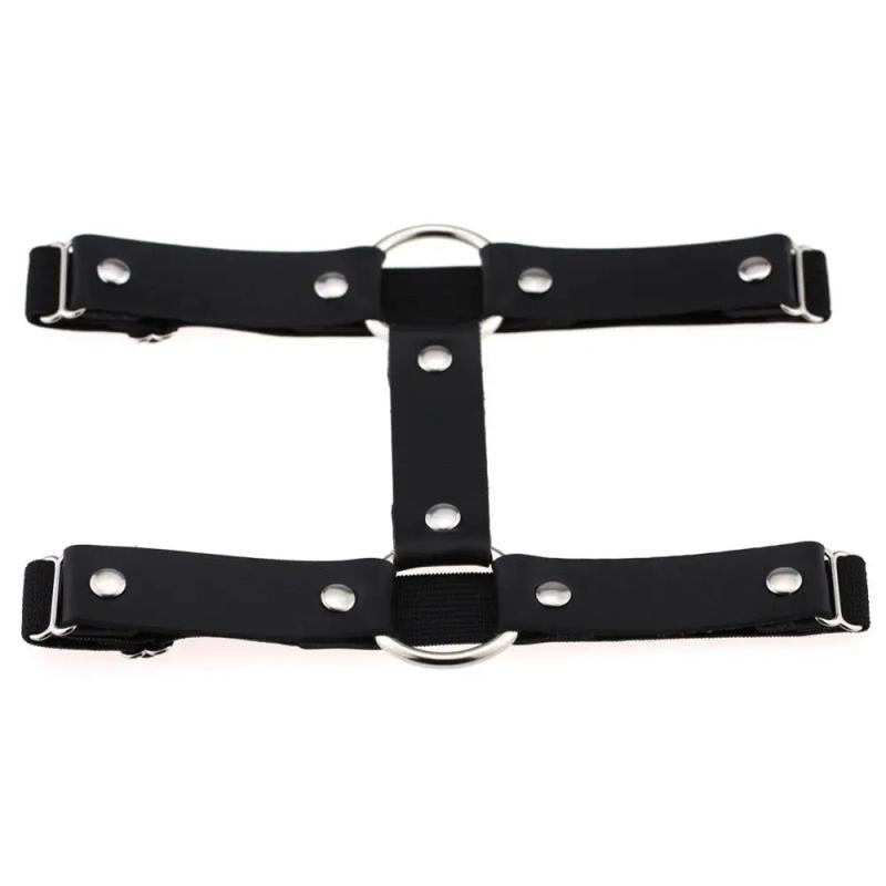 Punk Goth Elastic Garter Thigh Ring Stockings Belt Leg Chain Harness