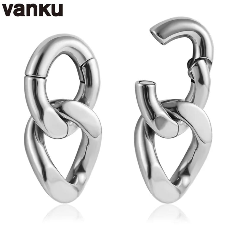 Vanku Chain Ear Hangers and Plugs Body Jewelry Piercing Earrings Gift