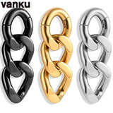 Vanku Chain Ear Hangers and Plugs Body Jewelry Piercing Earrings Gift