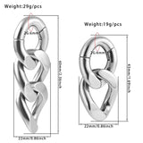 Vanku Chain Ear Hangers and Plugs Body Jewelry Piercing Earrings Gift