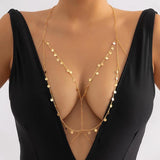 Sexy Sequin Body Chain Necklace for Women Beach Bikinis Nightclub Jewelry