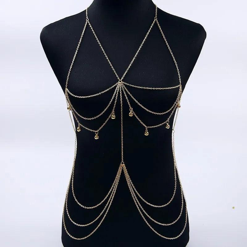 Women Chain Necklaces&Pendants Sexy Chest Neck Chains Necklace Collier Bijoux