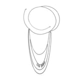 Bohemia Metal Multilayer Tassel Leaf Shoulder Chain Necklace
