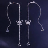 Stonefans Butterfly Rhinestone Bra Straps Bride Crystal Shoulder Chain Jewelry
