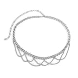 Women Punk Chain Alloy Belly Chain Sexy Butterfly Waist Chain Belt