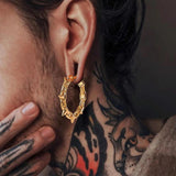 Vankula 5mm Chains Spike Ear Weight Hanger Expanders Earring Gauges