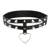 Women Sexy Punk Garter Belt Leg Ring Thigh Harness Heart PU Leather Suspenders