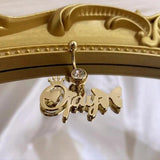 Custom Butterfly Name Belly Ring Stainless Steel Navel Piercing