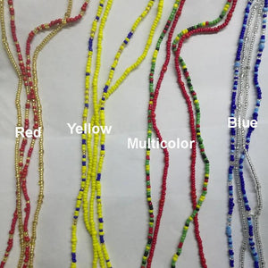Double Strand Waist Beads, Body Jewelry, African Waists Bead