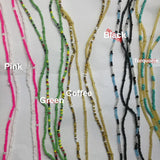 Double Strand Waist Beads, Body Jewelry, African Waists Bead