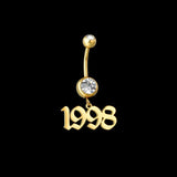 Custom Name Sexy Navel Piercing Bar