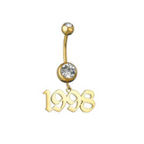 Custom Name Sexy Navel Piercing Bar