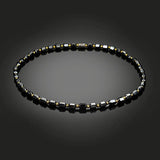 Natural Stone Hematite Beaded Necklace for Women Weight Loss Health Choker