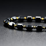 Natural Stone Hematite Beaded Necklace for Women Weight Loss Health Choker