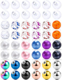 14G 5mm Pearl Replacement Body Piercing Balls