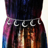 Witch Moon Pentagram Belly Chain Waist Beads Dress Women Summer Waist Chain