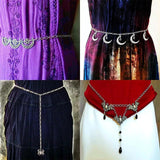 Witch Moon Pentagram Belly Chain Waist Beads Dress Women Summer Waist Chain