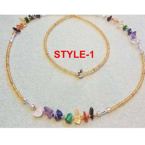 Rose Quartz Amethyst Gemstone Crystal Clasp Waist Beads
