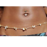 Rose Quartz Amethyst Gemstone Crystal Clasp Waist Beads