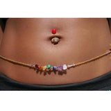 Rose Quartz Amethyst Gemstone Crystal Clasp Waist Beads
