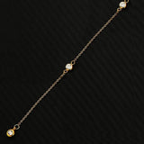 Crystal Belly Body Chain Stainless Steel Tassels Chain