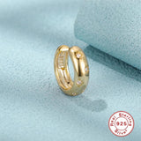 925 Silver Zircon Ear Cuff Vintage No Pierced Clip