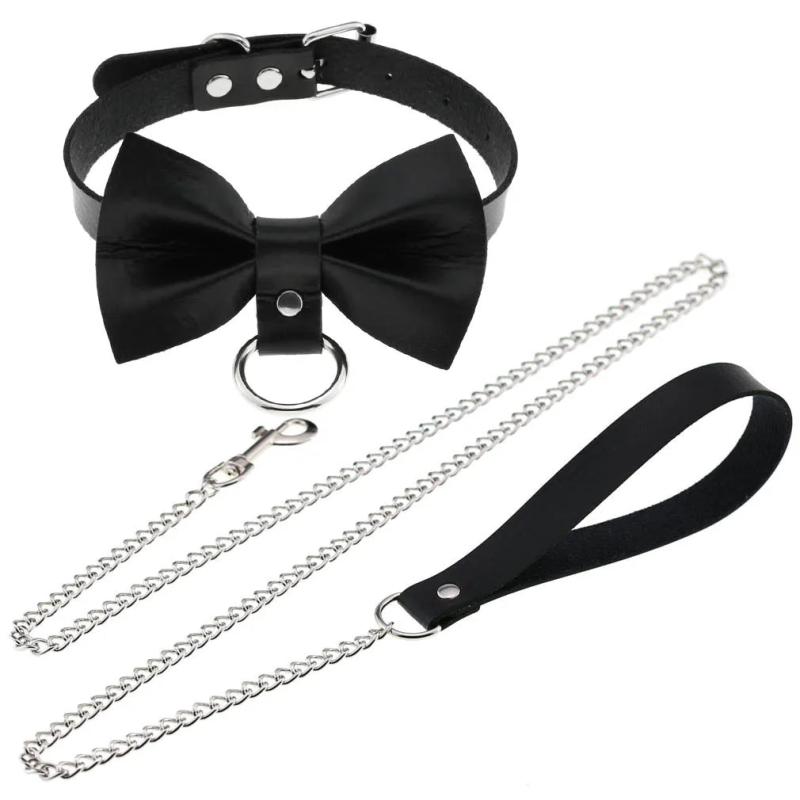 Harajuku PU Leather Chain Necklace for Couple Gift